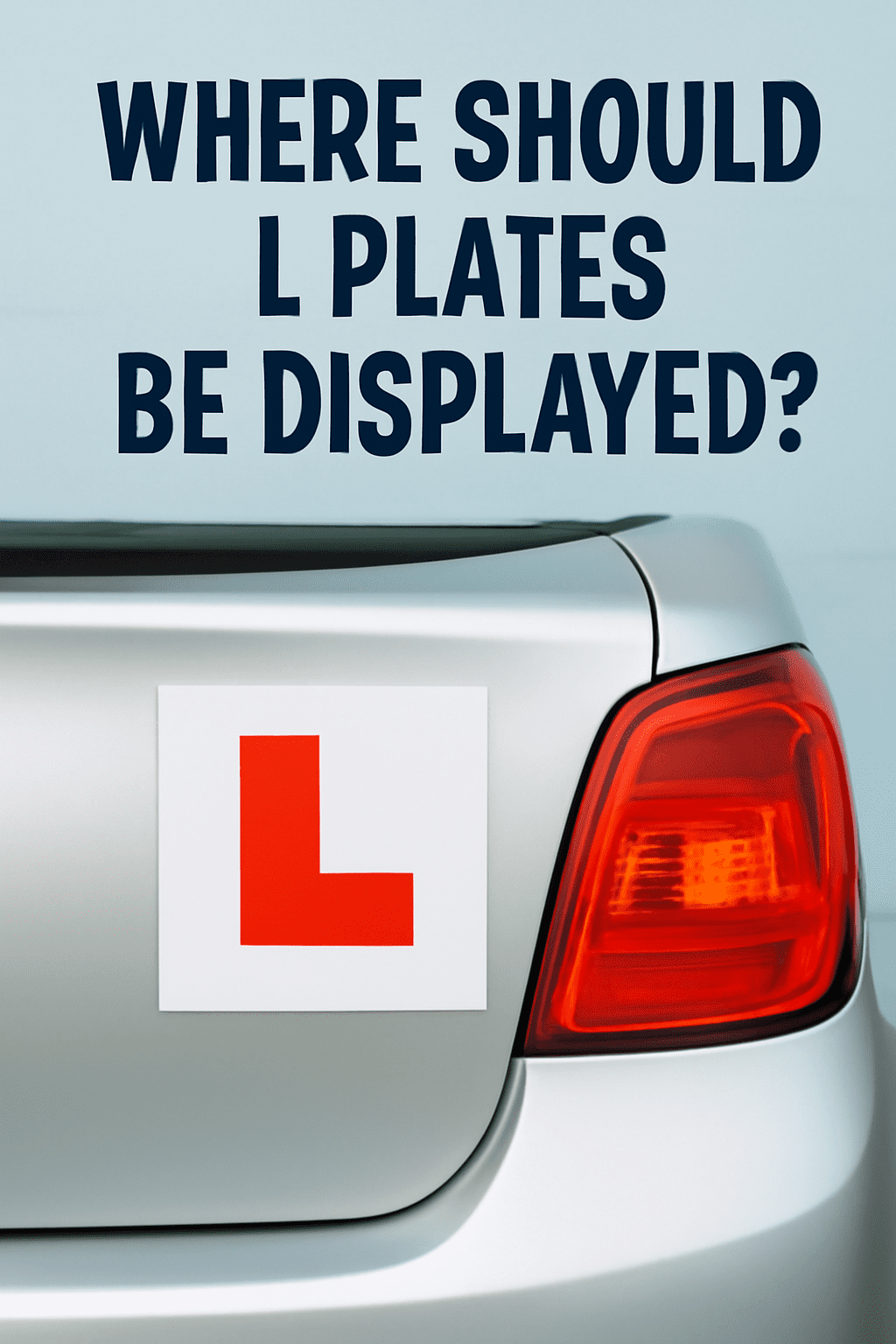 L Plates be Displayed