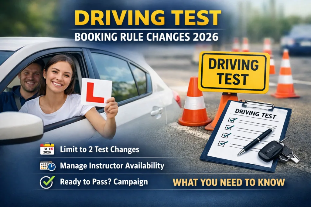 driving test booking rules