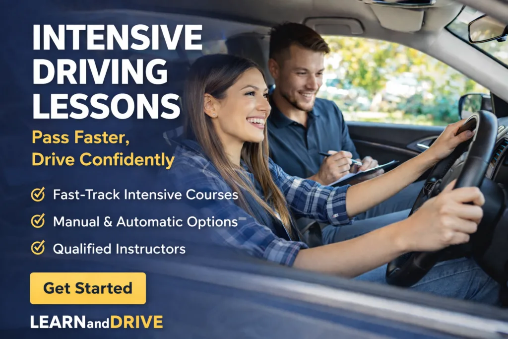 intensive driving lessons learn