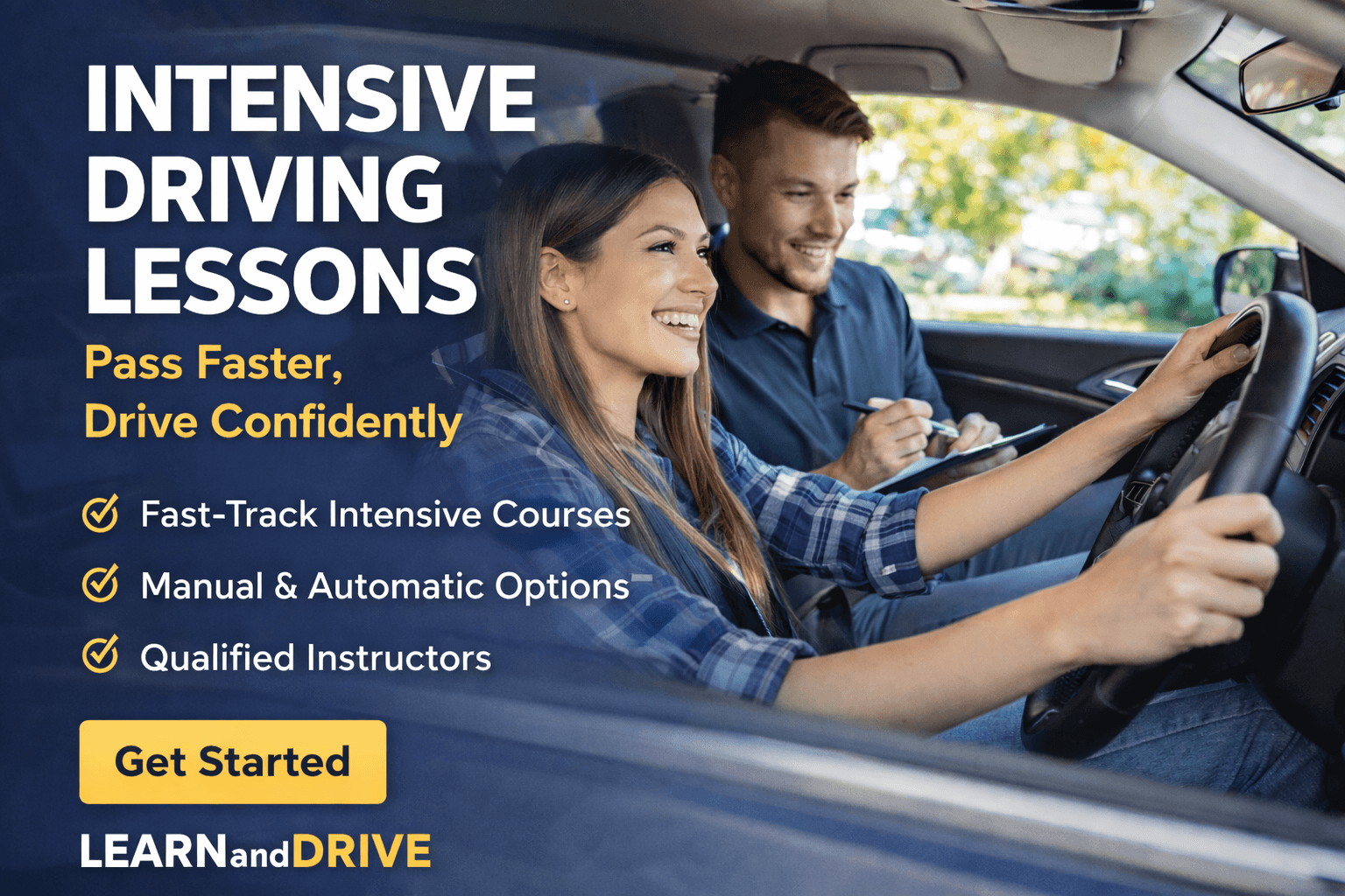 intensive driving lessons learn