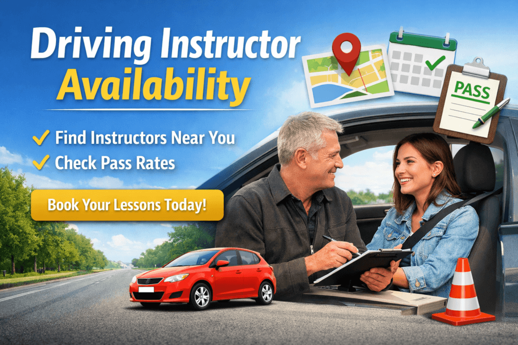 Driving instructor availability