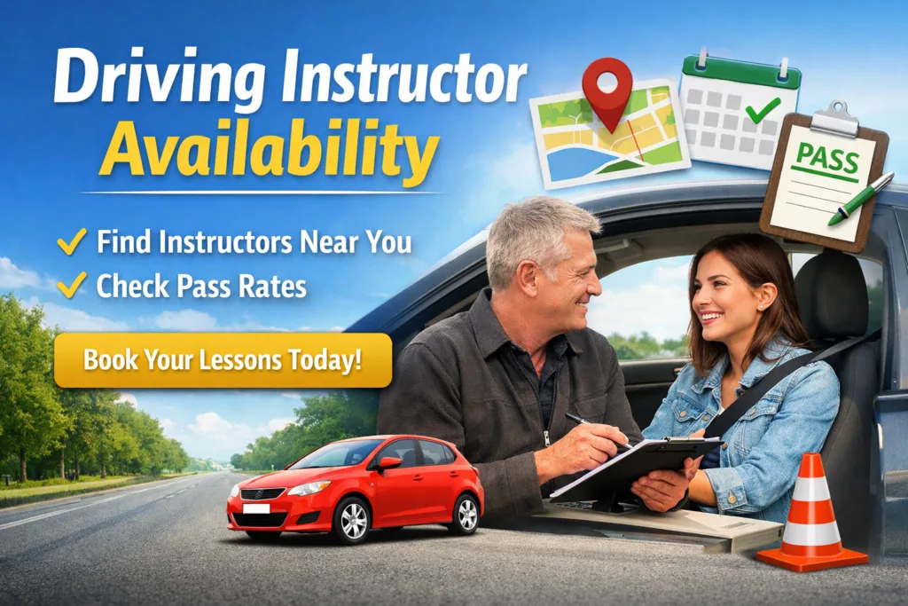 Driving instructor availability
